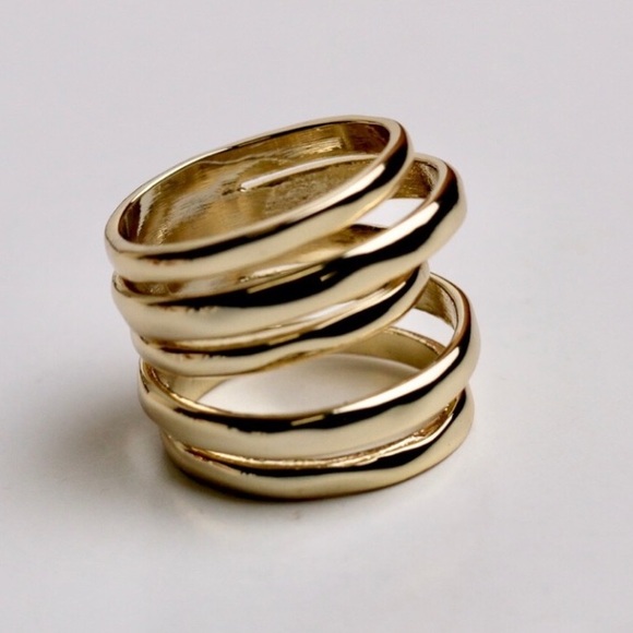 Alexis Bittar Gold Stacked Ring - Picture 4 of 11